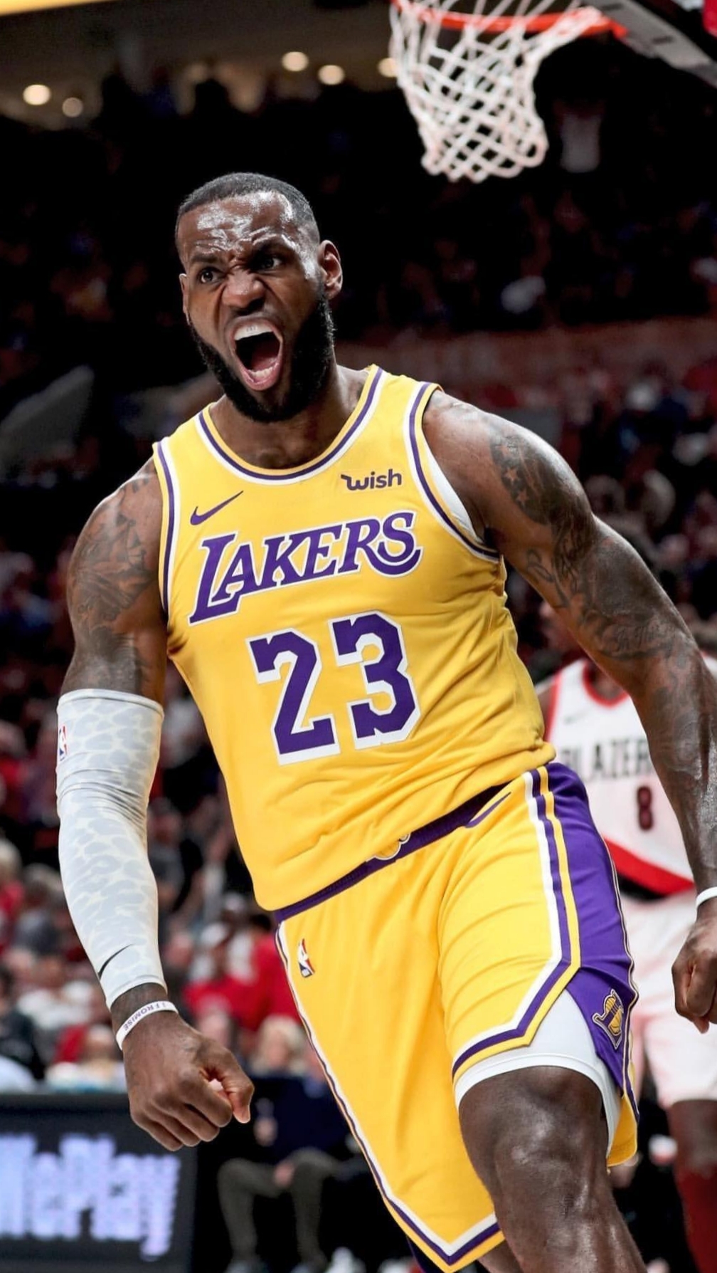 詹姆斯领导湖人队反败为胜，取得胜利